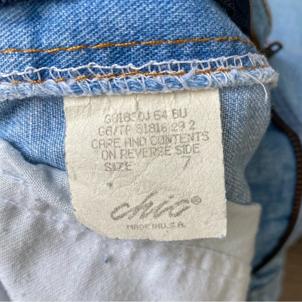 Vintage Chic Women’s Light Blue Denim Short Size 7 - Picture 7 of 9